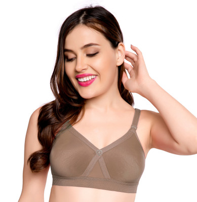 Trylo ALPA 40 D - CUP Women Full Coverage Non Padded Bra(Brown)