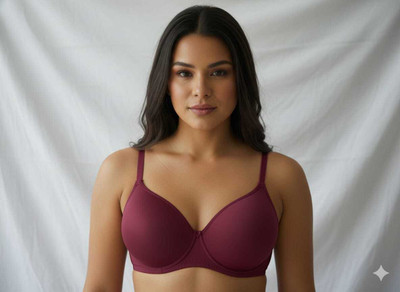 AmoraaWear Women Push-up Lightly Padded Bra(Maroon)