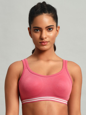Makazio Women Sports Non Padded Bra(Pink)