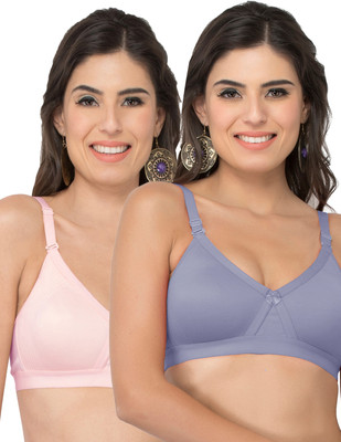 COLLEGE GIRL CG1304 Women Minimizer Lightly Padded Bra(Grey, Pink)