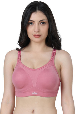 Ladyland Women T-Shirt Non Padded Bra(Orange)