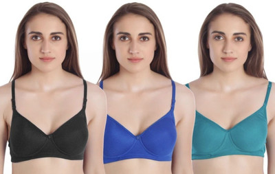 ishi Women T-Shirt Lightly Padded Bra(Multicolor)