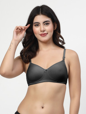 LILY DapYeh Women T-Shirt Heavily Padded Bra(Black)