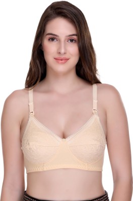 SONA FEEDING-CHIKEN Women Maternity/Nursing Non Padded Bra(Beige)