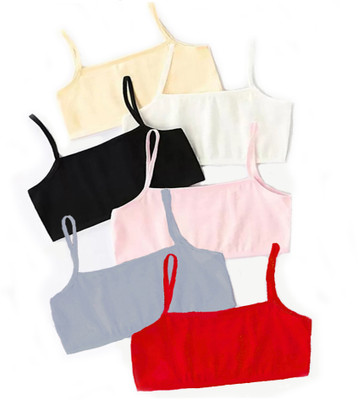 BRAAFEE Girls Training/Beginners Non Padded Bra(Multicolor)