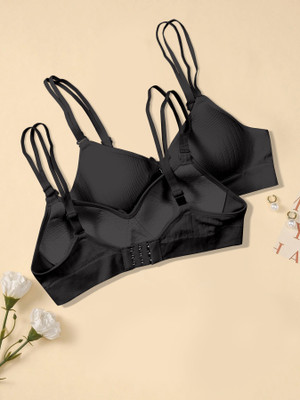 NAGARVEL CREATION B/309-BLK-P01-36 Women Push-up Lightly Padded Bra(Multicolor)