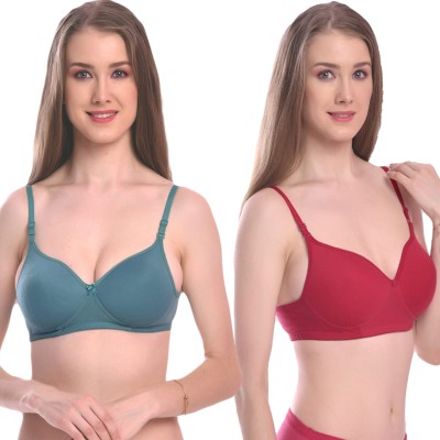 Buyday Light Padded Bra Pushup Bra for Women and Girls Women Push-up Lightly Padded Bra(Multicolor)