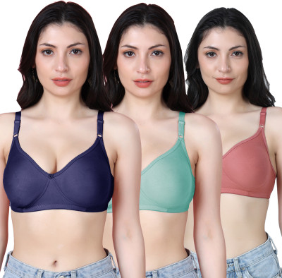 Shyam Sons FLAIR Emily Women T-Shirt Non Padded Bra(Dark Blue, Green, Maroon)