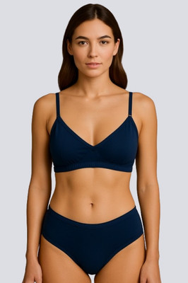 HERBLOURE QUEENN Women Everyday Non Padded Bra(Dark Blue)