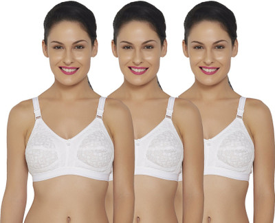 Fashocart Cotton Women Full Coverage Non Padded Bra(White)