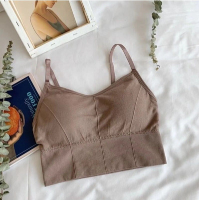 BRANKLY URJA Women Cami Bra Lightly Padded Bra Women Cami Bra Lightly Padded Bra(Brown)