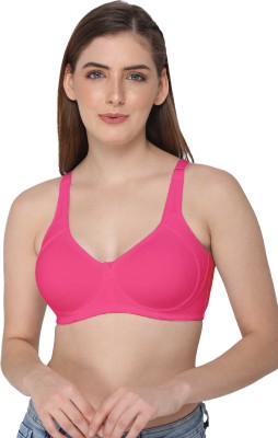 Intimacy Intimacy T-Shirt Saree Bra - DEFM Women Full Coverage Non Padded Bra(Pink)