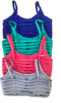 Us Fashion Sports Bra Women Everyday Lightly Padded Bra(Green, Grey, Blue, Red)