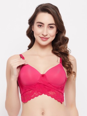 Clovia Women Bralette Lightly Padded Bra(Pink)