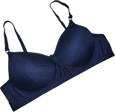 Brafee Padded Women Push-up Lightly Padded Bra(Dark Blue)