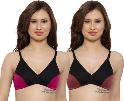 Beach Curve Vaish Bra Women Minimizer Non Padded Bra(Pink, Maroon)