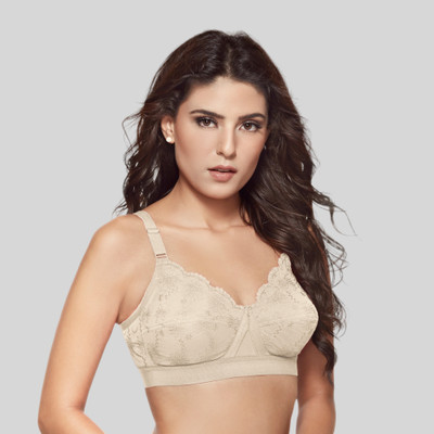 Trylo Women Full Coverage Non Padded Bra(Beige)