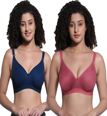 Mollis Women T-Shirt Non Padded Bra(Multicolor)