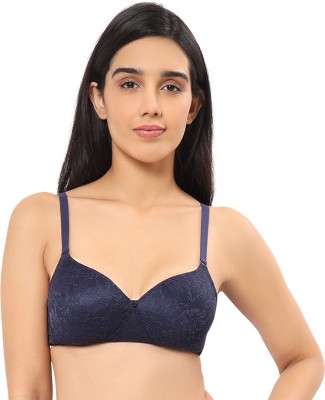 Amante Women T-Shirt Lightly Padded Bra(Blue)