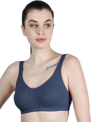 Vanila (Size 34, Pack of 1) Women Sports Non Padded Bra(Grey)