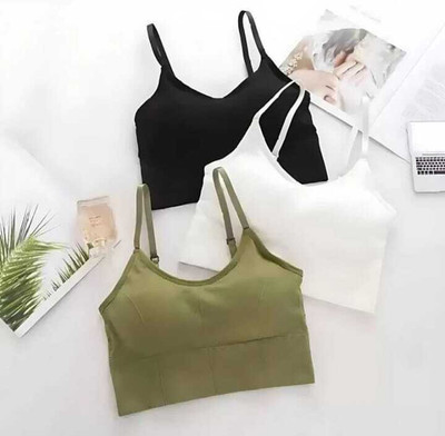 lgr Pack of 3 Women Sports Lightly Padded Bra Women Everyday Lightly Padded Bra(Multicolor)