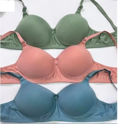 Ganesh Enterprise Women Everyday Lightly Padded Bra(Multicolor)