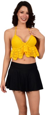 Bare Dezire Women Bralette Lightly Padded Bra(Yellow)