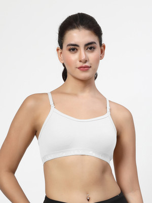 LILY 3321 Women Sports Non Padded Bra(White)