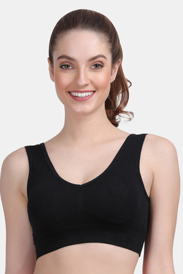 AMOUR SECRET Women Sports Lightly Padded Bra(Black)