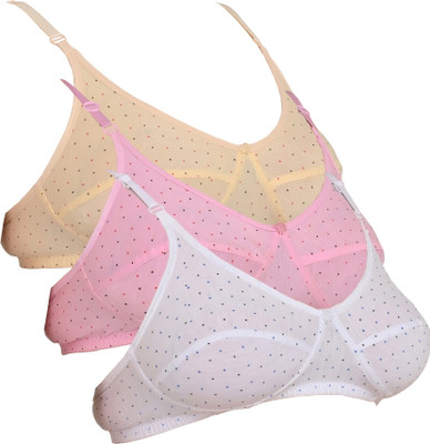 Piylu Non Padded Bra Women Full Coverage Non Padded Bra(Multicolor)