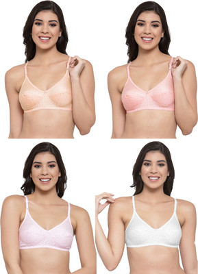 Shyam Sons FLAIR Colors Women Everyday Non Padded Bra(Orange, Orange, Pink, White)