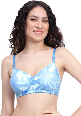 craftwell studio Women Push-up Heavily Padded Bra(Blue)