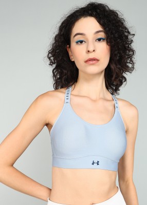 UNDER ARMOUR Women Sports Lightly Padded Bra(Blue)