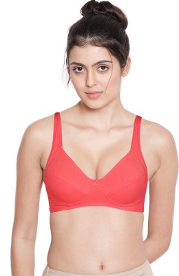 Susie Susie PeachParfait Wirefree Moulded Full Coverage Bra Women Everyday Non Padded Bra(Orange)