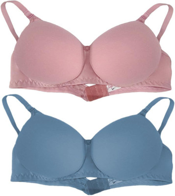 RAHA S.G Lingerie bra for women & girls Women T-Shirt Non Padded Bra(Multicolor)