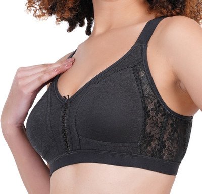 Brabea BRABEA WOMEN COMFY BRA Women T-Shirt Non Padded Bra(Black)