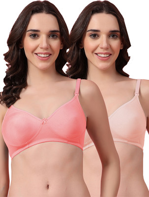 Shyam Sons FLAIR Feminaa Women T-Shirt Non Padded Bra(Pink, Orange)