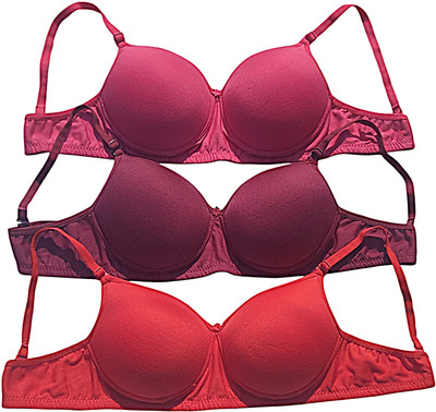Kotanvibes Seamless Moulded Padded Bra Women T-Shirt Lightly Padded Bra(Multicolor)