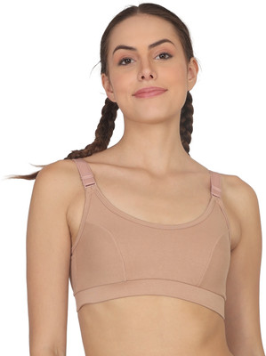 POOJA RAGENEE SPORTS BRA Women Sports Non Padded Bra(Beige)