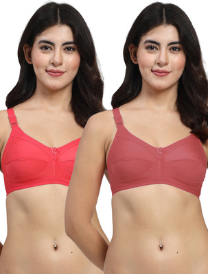 LILY C703 Women Everyday Non Padded Bra(Maroon, Red)