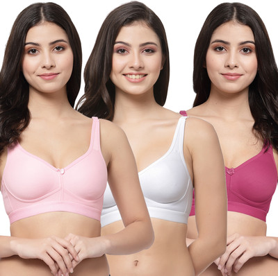 COLLEGE GIRL CG1215 Women Minimizer Lightly Padded Bra(Pink, White, Maroon)