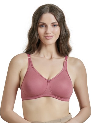 Maroon Women T-Shirt Non Padded Bra(Pink)