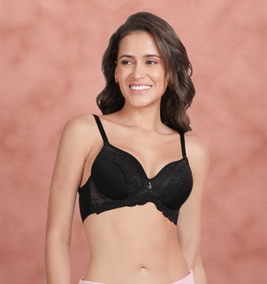 Susie Women Balconette Lightly Padded Bra(Black)