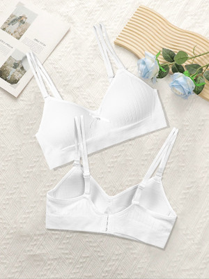 NAGARVEL CREATION D/309-WHT-P01-30 Women Push-up Lightly Padded Bra(Multicolor)