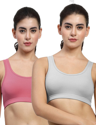 LILY stropsyttakMino Women Sports Non Padded Bra(Grey, Purple)