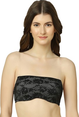 Triumph New Lace Bandeau WP Women Bandeau/Tube Lightly Padded Bra(Black)