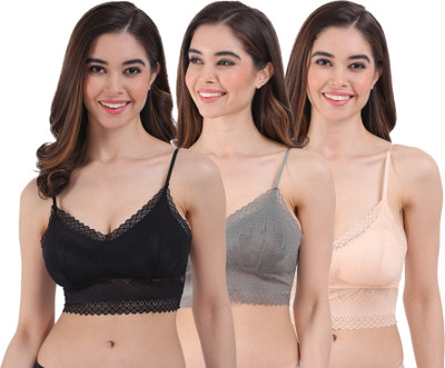AMOUR SECRET Amour Secret Women's Lightly Padded Seamless Bralette Bra Women Bralette Lightly Padded Bra(Multicolor)