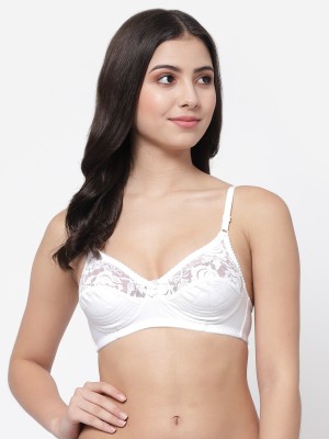 Docare NET21 Women Bralette Non Padded Bra(White)