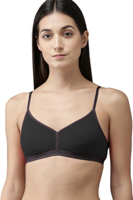 Cup's-In Women Full Coverage Non Padded Bra(Black)