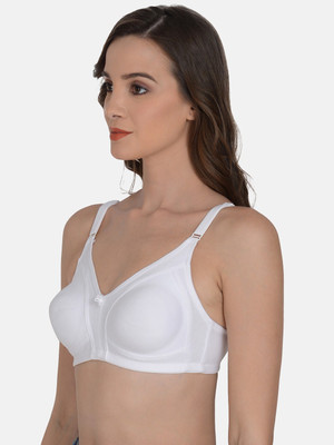 mod & Shy Women Full Coverage Non Padded Bra(White)